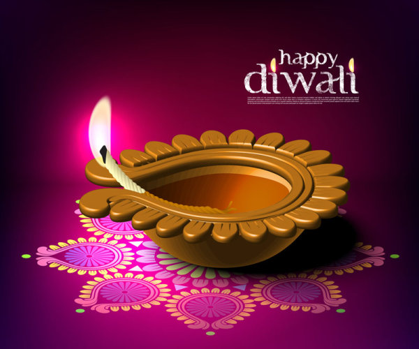600x500 Beautiful Happy Diwali Backgrounds Vector Free Download