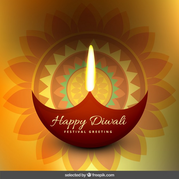 626x626 Floral Diwali Greeting Vector Free Download