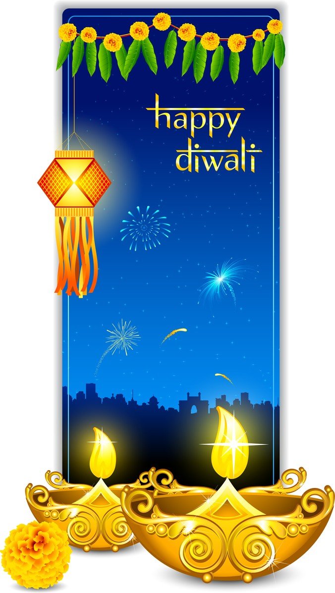 676x1197 Free Beautiful Diwali Cards Files, Vectors Graphics