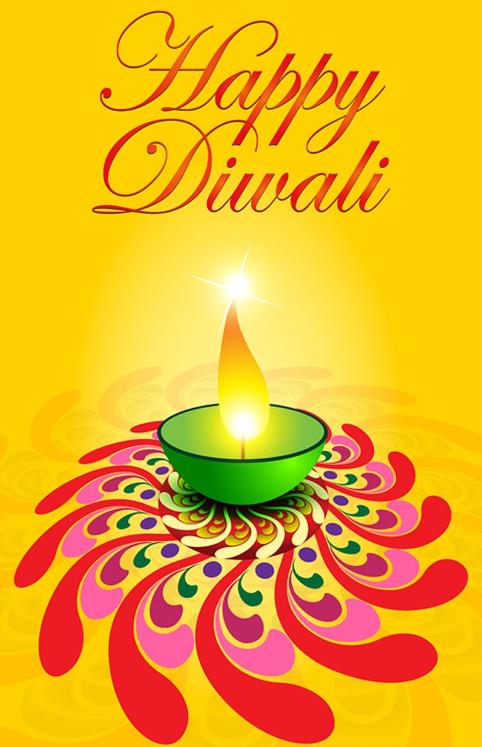 690x1069 Happy Diwali Vector Free Vector Template Of Postcard Happy Diwali