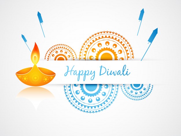 626x469 Festive Candle Design For Diwali Vector Free Download
