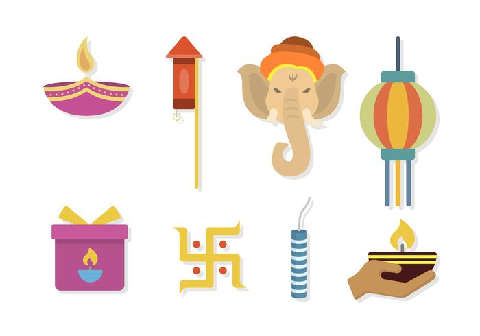700x490 Flat Diwali Vectors