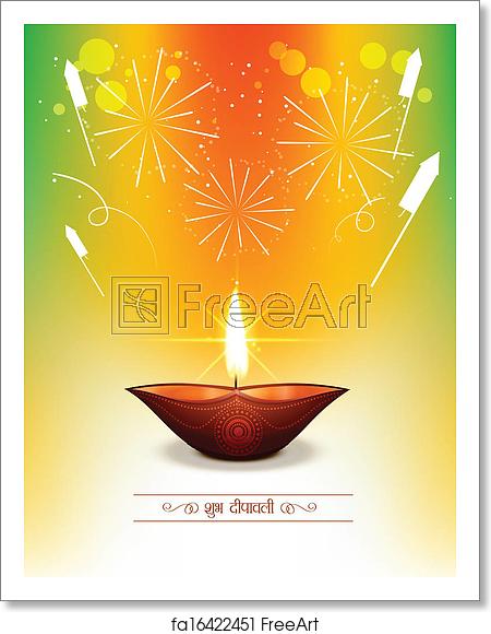 450x580 Free Art Print Of Happy Diwali Background Indian Happy Diwali