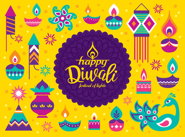 600x444 Vector Diwali Design Illustration Free Download