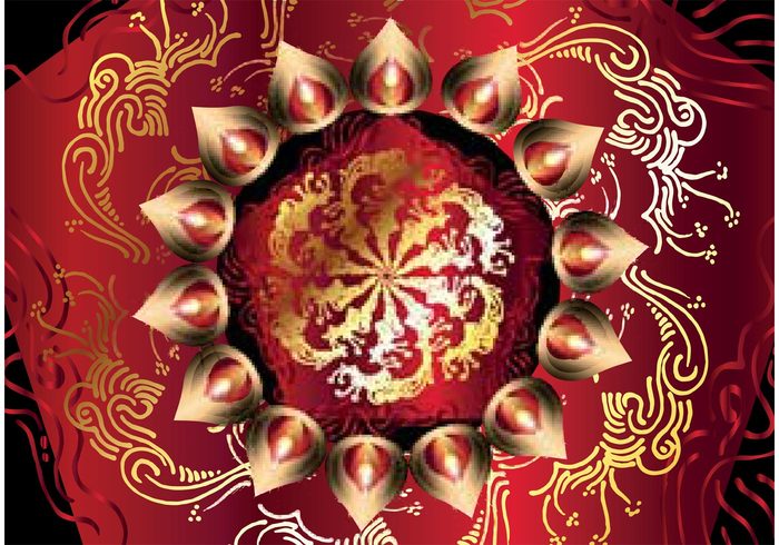 Free Happy Diwali Vector Background 700x490 Free Happy Diwali Vector Background