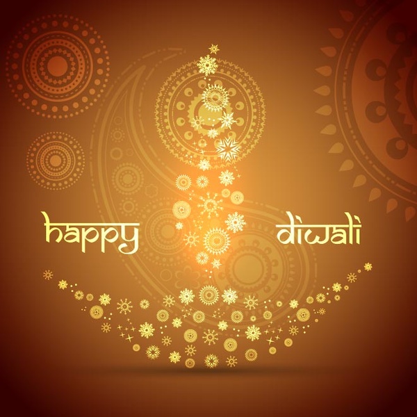 Free Vector Floral Art Pattern Diya Design Happy Diwali Greeting 600x600 Free Vector Floral Art Pattern Diya Design Happy Diwali Greeting