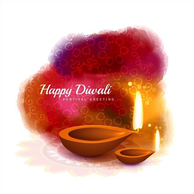 Free Vector Happy Diwali Watercolor Typography Background Diwali 660x660 Free Vector Happy Diwali Watercolor Typography Background Diwali