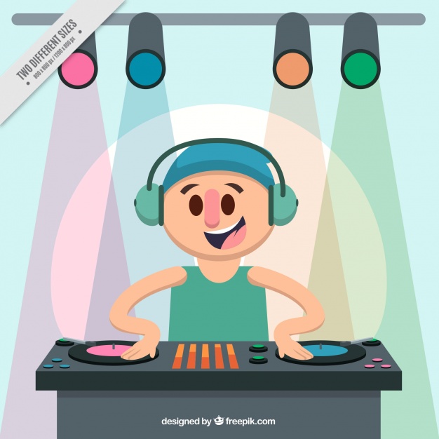 626x626 Happy Dj Background Vector Free Download