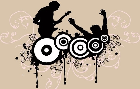 576x368 Music Dj Background Vector Free Vector Download