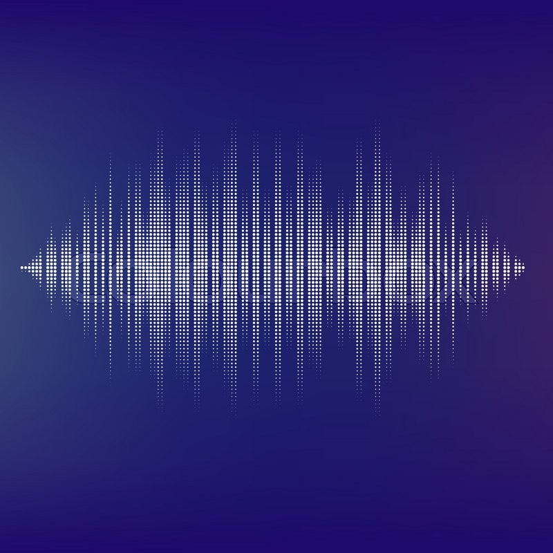 800x800 Waveform Background Isolated Black Stock Vector Colourbox