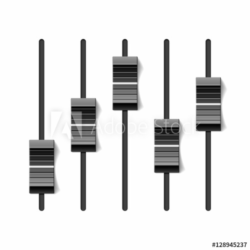 500x500 Sound Mixer Console, Dj Equipment Slider Buttons