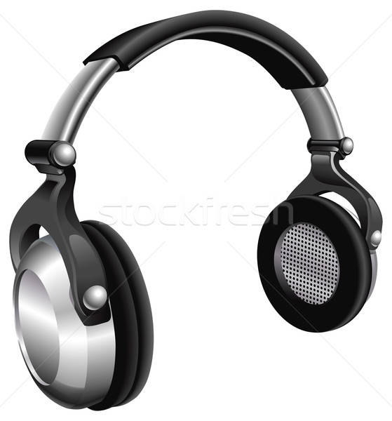 559x600 Large Dj Headphones Vector Illustration Christos Georghiou