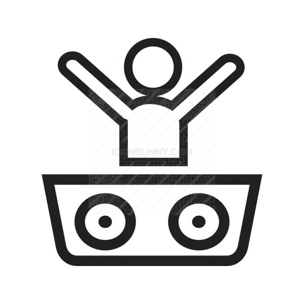 600x600 Dj Line Icon