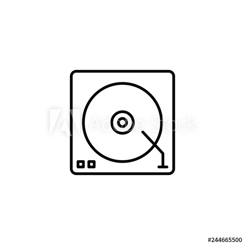 500x500 Dj Icon Vector