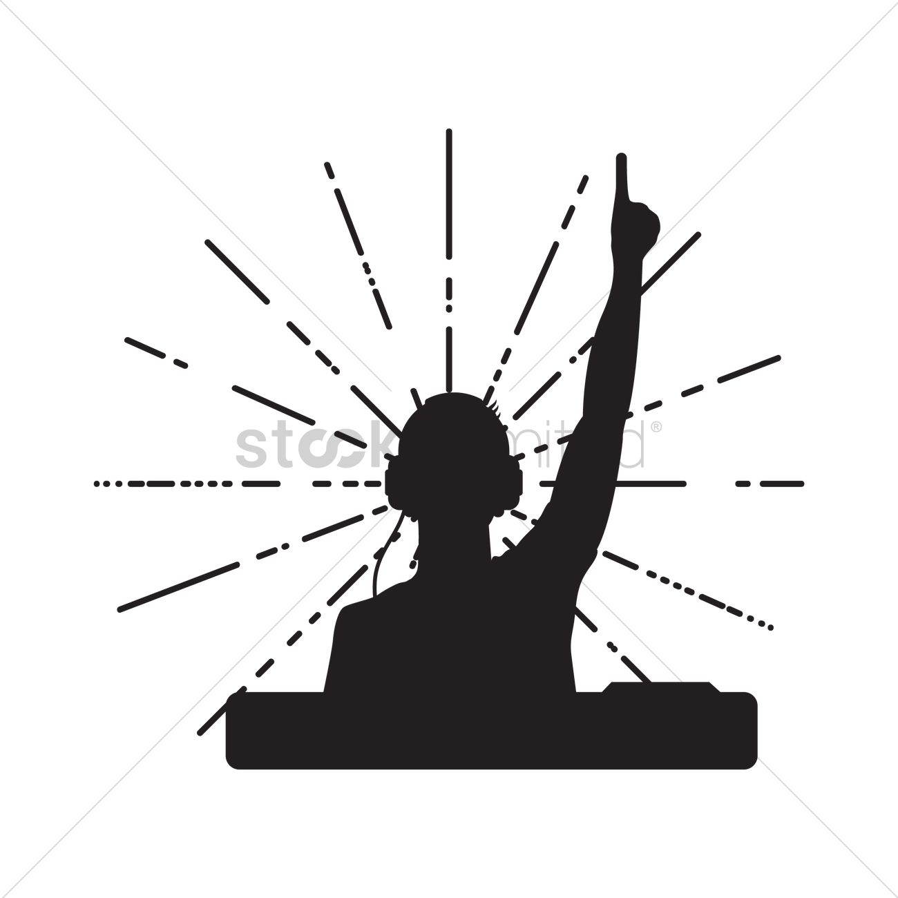 1300x1300 Dj Vector Image