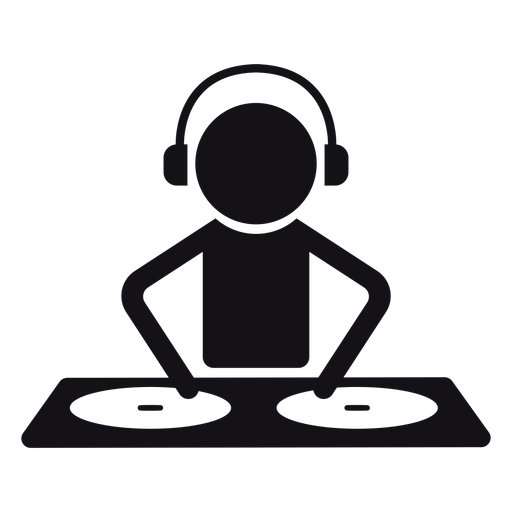 512x512 Dj Silhouette