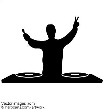 Dj Silhouette Vector at Vectorified.com | Collection of Dj Silhouette ...