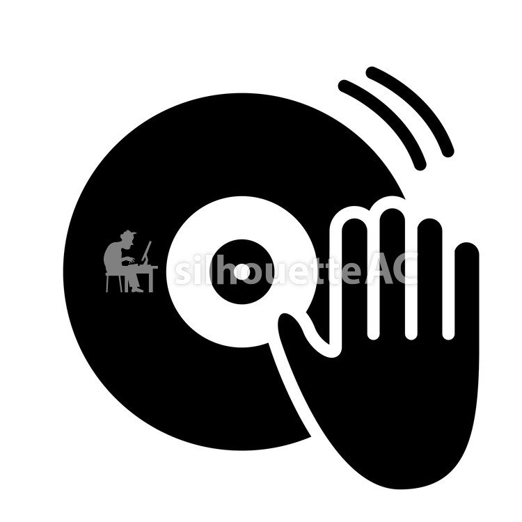 750x750 Free Silhouette Vector Dj Rub Turn Icon