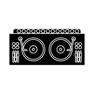 300x300 Turntable Vector Royalty Free Vectors