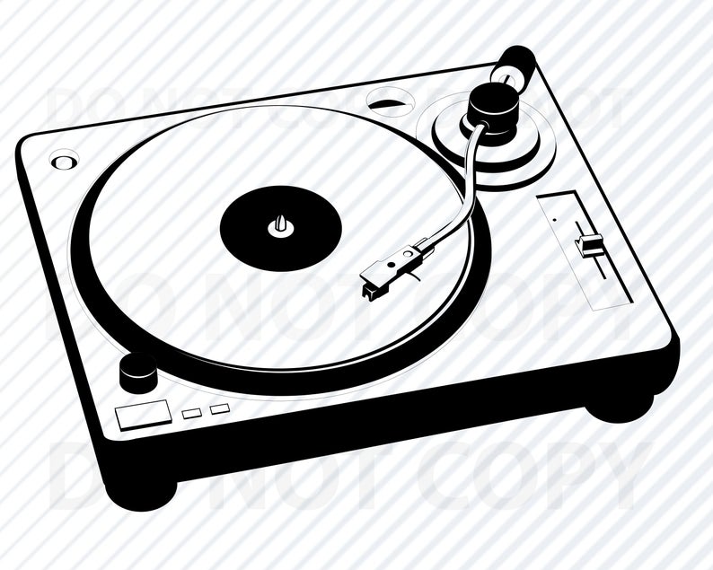 794x635 Dj Turntable For Cricut Silhouette Music Etsy