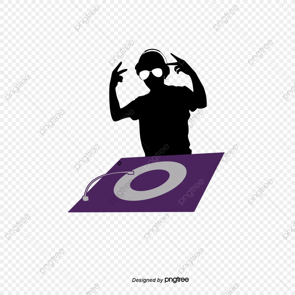 1200x1200 Dj Illustration, Dj, Djing, Vector Png And Vector With Transparent