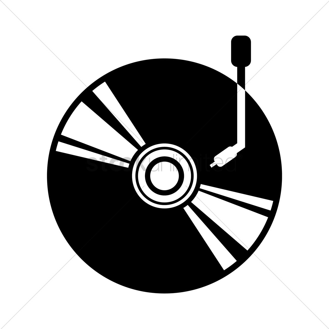 1300x1300 Dj Turntable Vector Image