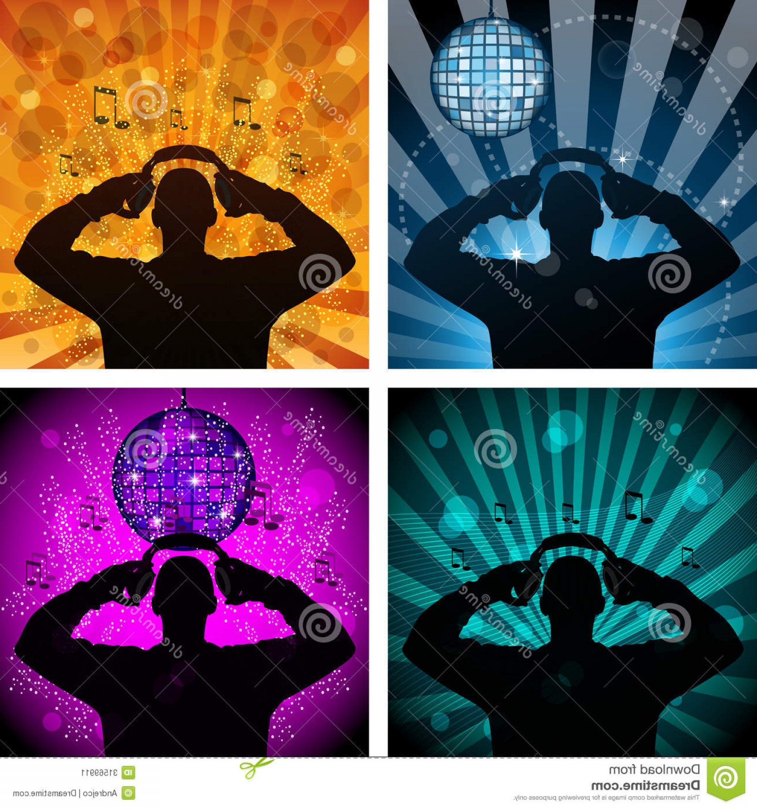1560x1668 Stock Image Dj Vector Set Music Banners Image Cqrecords