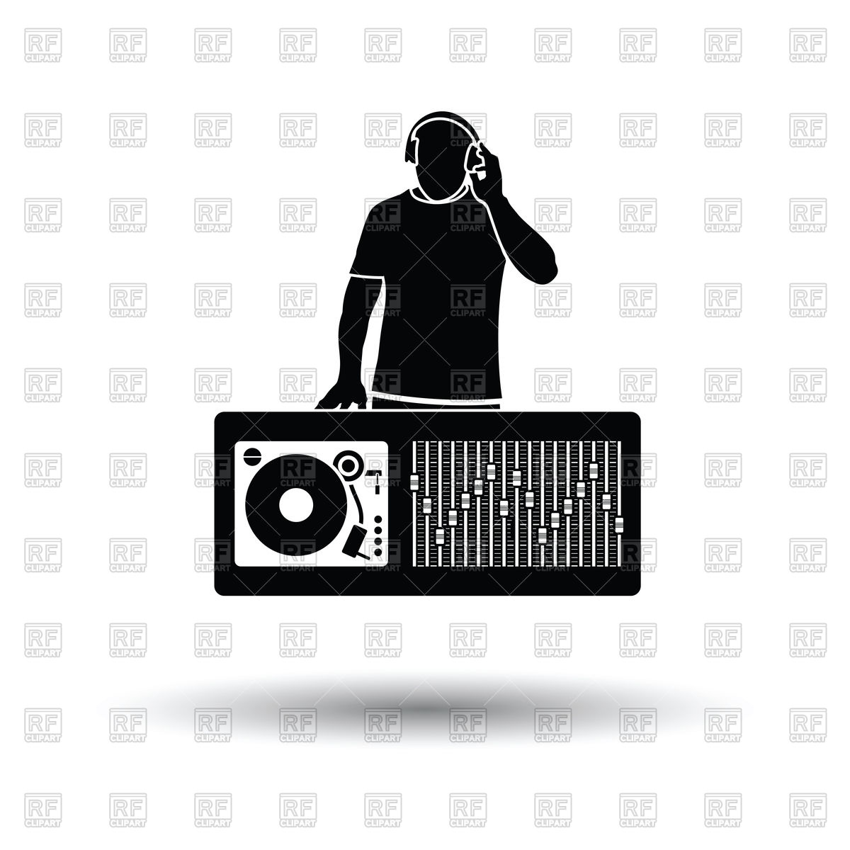 1200x1200 Dj Silhouette
