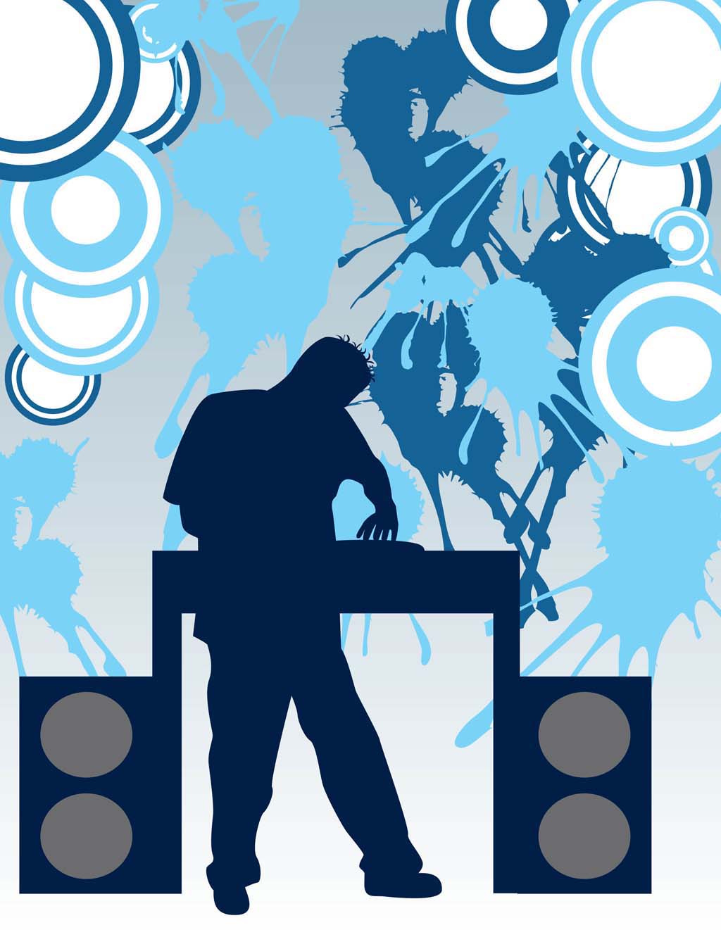 1024x1321 Dj Party Vector Art Graphics