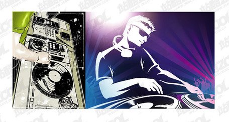 456x243 Free Vector Dj Playing Disc Materials Clipart And Vector Graphics