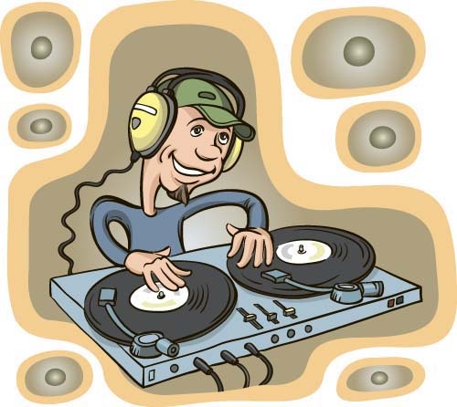 500x446 Funny Music Dj Vector Illustration Free Vector In Encapsulated