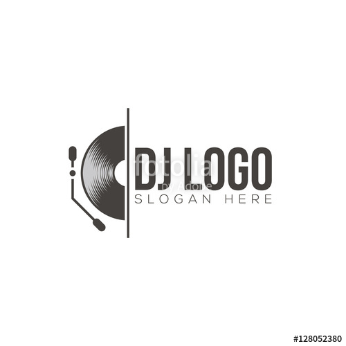 500x500 Dj Logo Design Vector Stock Image And Royalty Free Vector