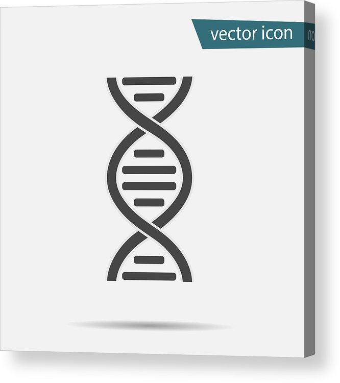 666x750 Dna Icon Vector Modern Simple Flat Life Evolution Sign Isolated