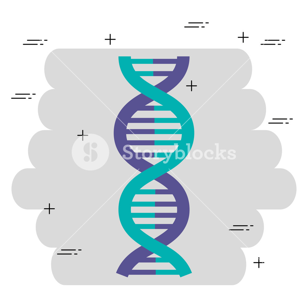 1000x1000 Dna Molecule Structure Icon Vector Illustration Design Royalty