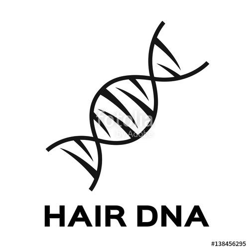 500x500 Hair Dna Icon Vector Stock Image And Royalty Free Vector