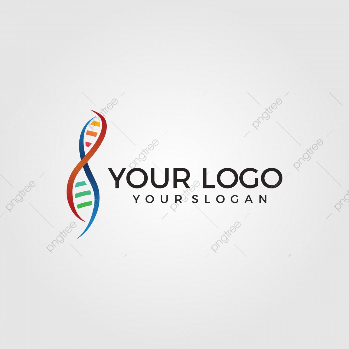 1200x1200 Dna Logo Vector Colorful Icon For Medical And Biotechnology