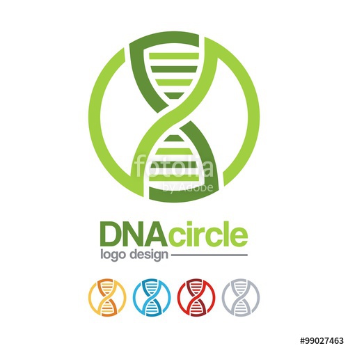 500x500 Dna Logo Infinity Design Logo Vector For Dna Stock Image