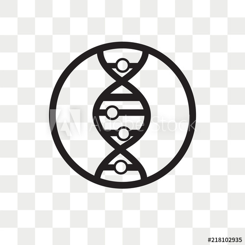 Dna Strand Vector Icon Isolated On Transparent Background, Dna 500x500 Dna Strand Vector Icon Isolated On Transparent Background, Dna