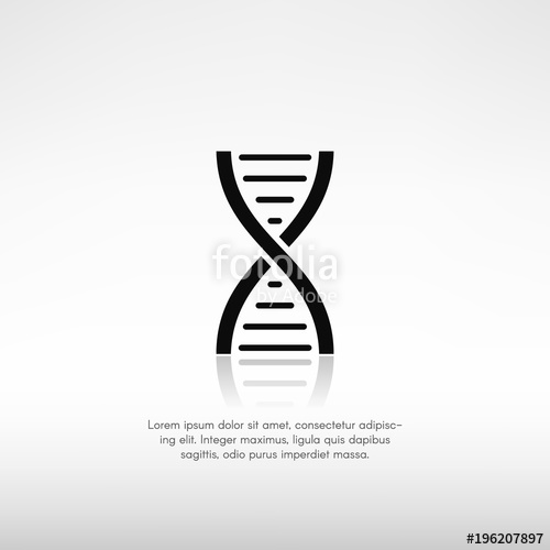 500x500 Dna Symbol With Reflection And A Place For Text Stock Image