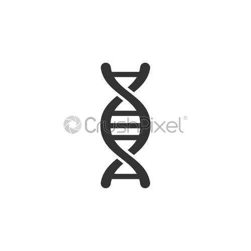 500x500 Dna Icon Graphic Design Template Vector, Stock Vector Crushpixel