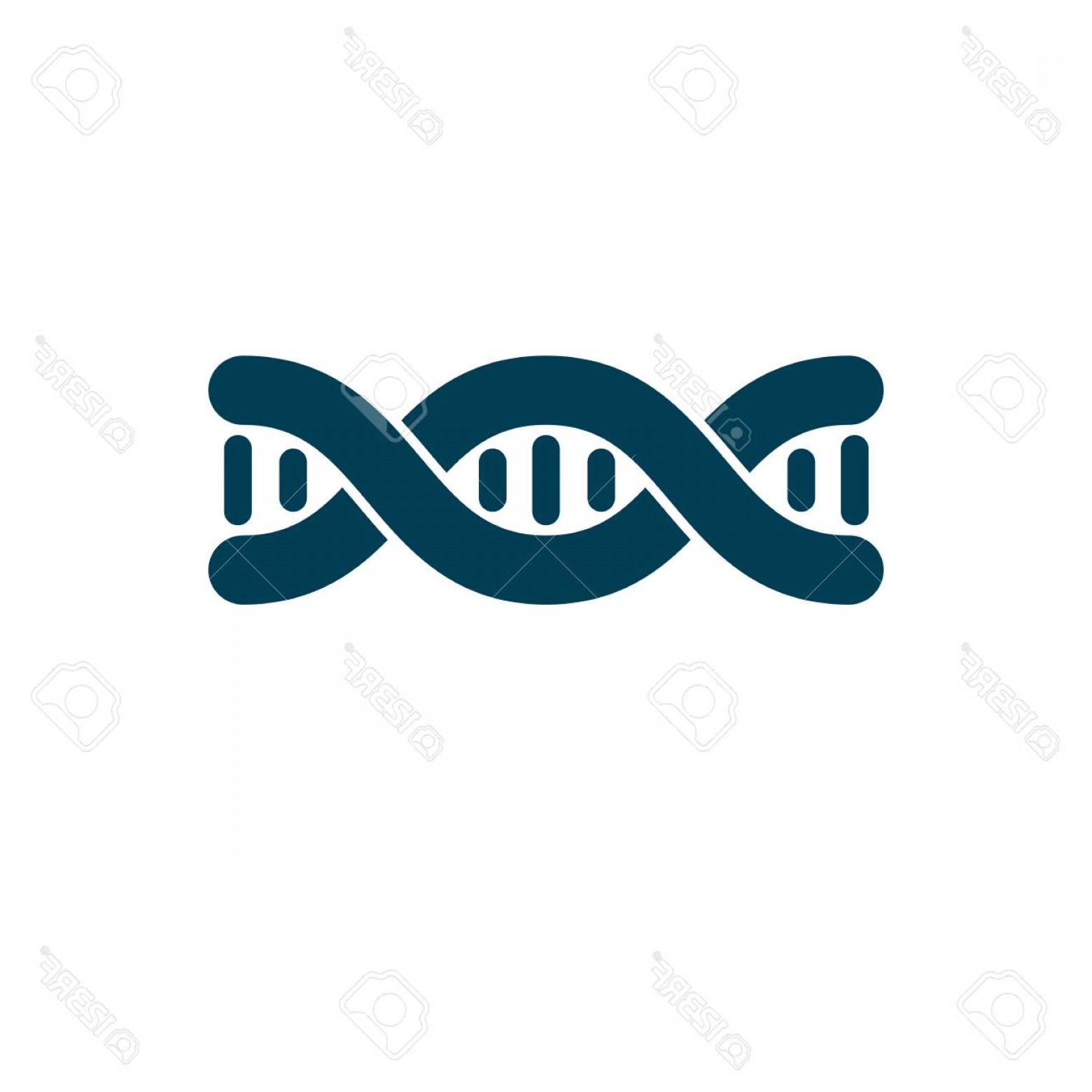 1560x1560 Photostock Vector Model Of Human Dna Double Helix Vector
