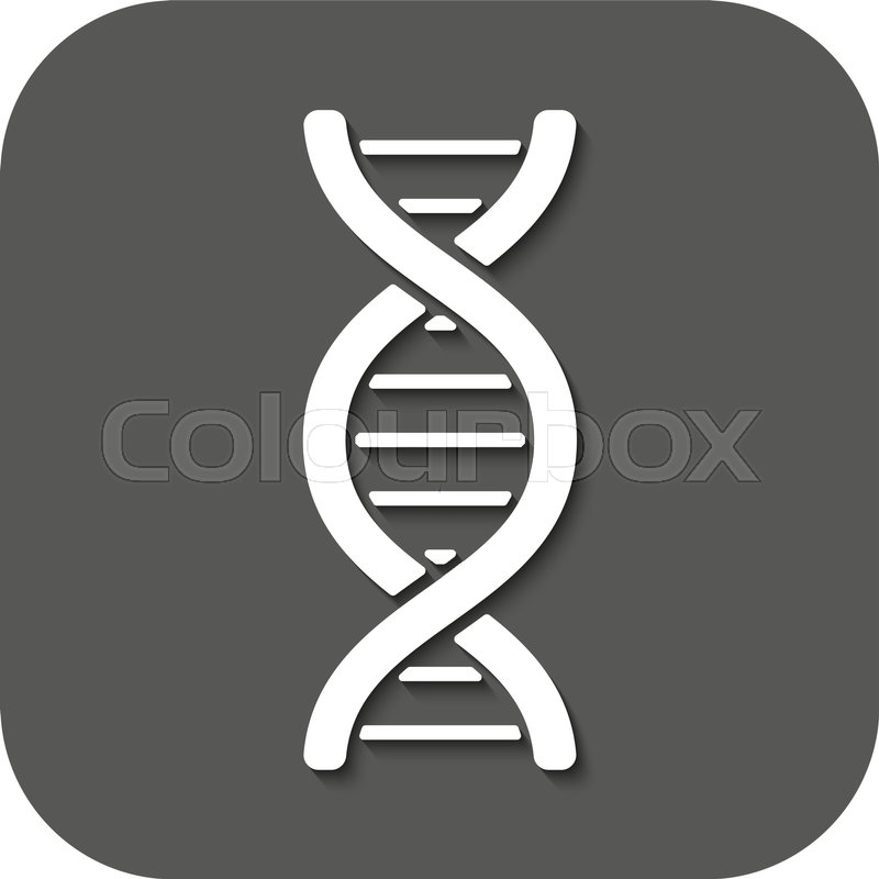 800x800 The Dna Icon Dna Symbol Flat Vector Stock Vector Colourbox