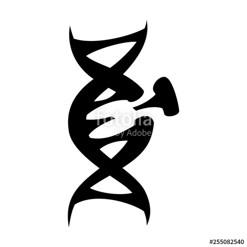 500x500 The Dna Icon Dna Symbol Flat Vector Illustration Dna Icons