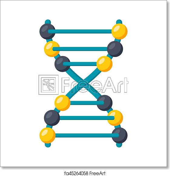561x581 Free Art Print Of Dna Vector Icon Dna, Deoxyribonucleic Acid