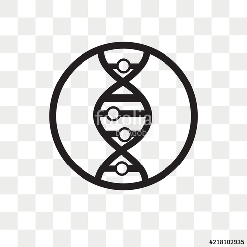 Dna Strand Vector Icon Isolated On Transparent Background, Dna 500x500 Dna Strand Vector Icon Isolated On Transparent Background, Dna