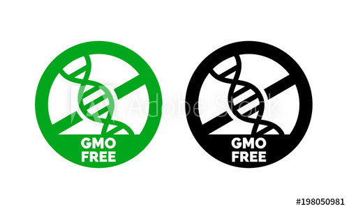 Gmo Free Label With Dna Vector Icon For Non Gmo Product Package 500x300 Gmo Free Label With Dna Vector Icon For Non Gmo Product Package