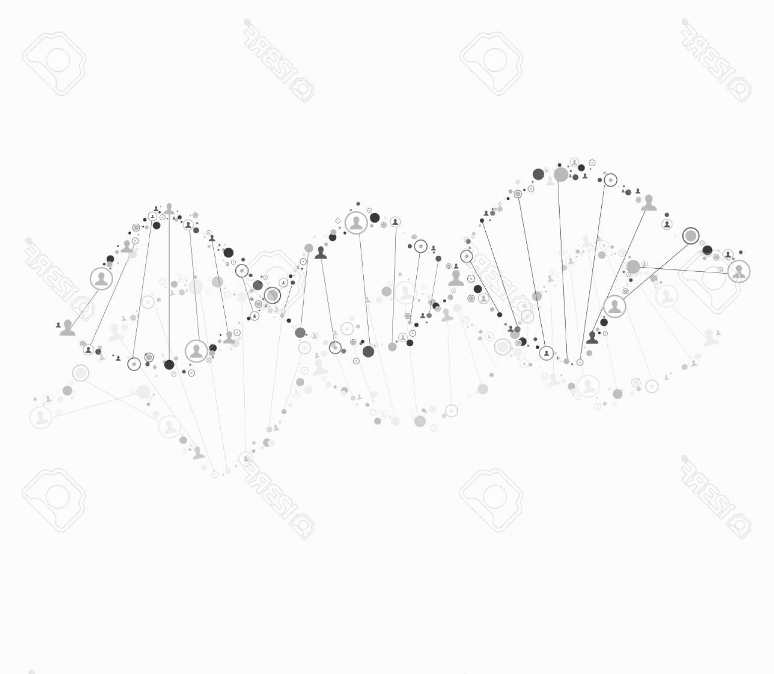 1560x1359 Photostock Vector Dna Spiral Consist Of Human Cultracing
