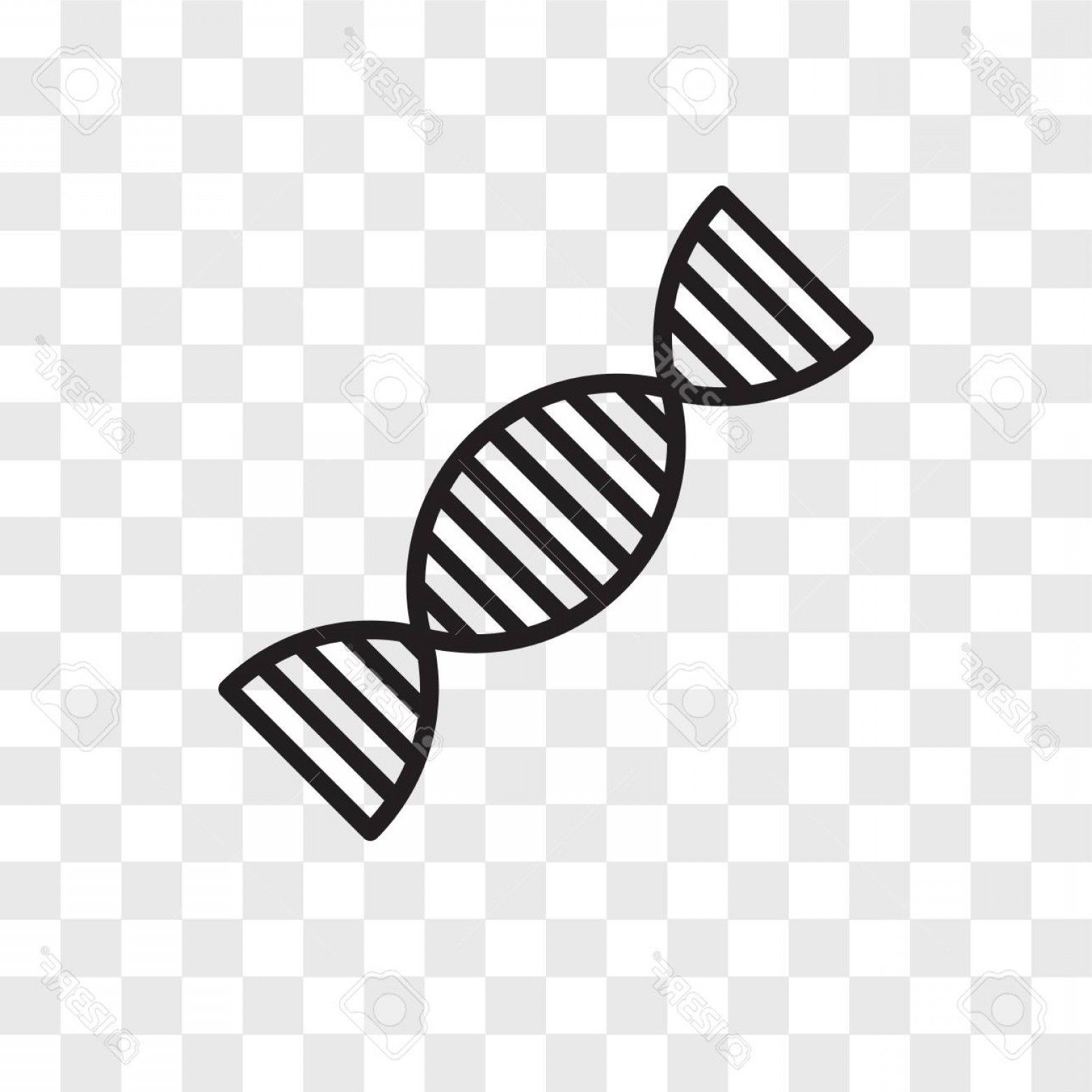 1560x1560 Photostock Vector Dna Vector Icon Isolated On Transparent