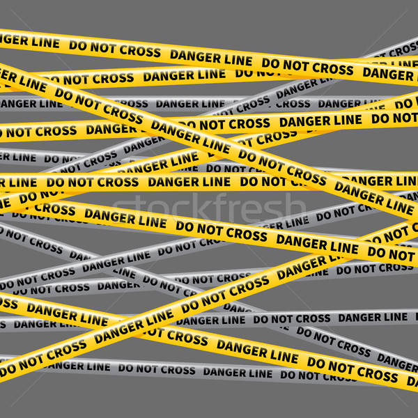 600x600 Do Not Cross Vector Illustration Alexandr Labetskiy