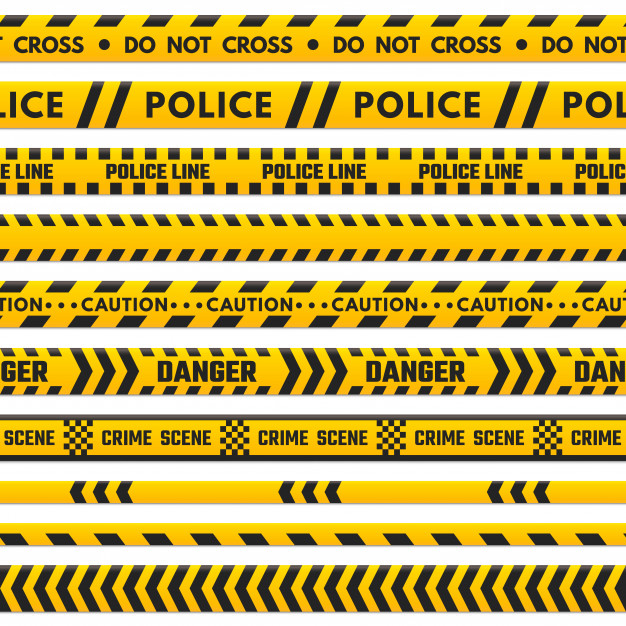 626x626 Police Black And Yellow Line Do Not Cross Vector Premium Download